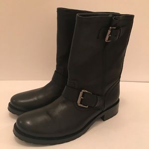 Michael Kors black leather boots